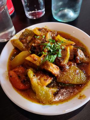 Mushroom Dopiaza at Jai Krishna in North London