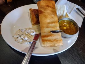 Masala Dosa with coconut chutney at Jai Krishna in North London