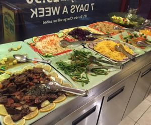 cold salad bar selection  at Dou Dou - Qing Buffet in North West London
