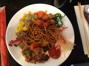 mixed plate at Dou Dou - Qing Buffet in North West London