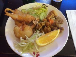 mixed plate at Dou Dou - Qing Buffet in North West London