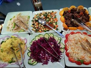 noodles and salad at Dou Dou - Qing Buffet in North West London