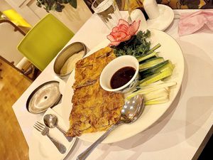 Food that looks better than it tastes...  at Loving Hut in North London