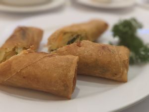 Spring Rolls at Loving Hut in North London