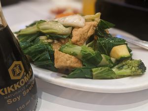 Tofu Mixed Veg. Its delicious and a classic for a reason. at Loving Hut in North London