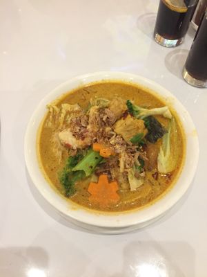 Laksa  at Loving Hut in North London