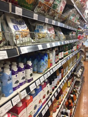 Downstairs - snacks  at The Haelan Centre in North London