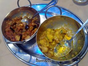 Shahee Bhelpoori - Cauliflower & Bringal Bhaghees at Shahee Bhelpoori in South West London