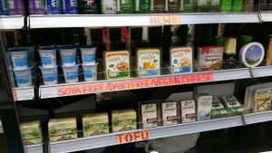 Tofu & cheese at The Health Store in South West London