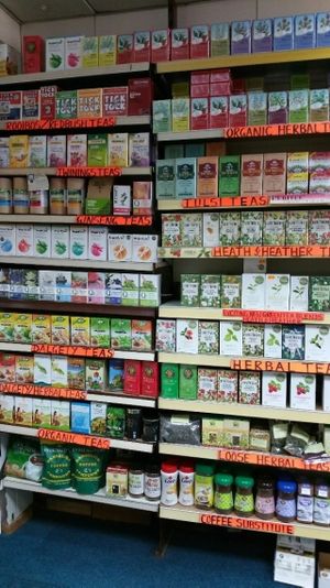 Lots of teas at The Health Store in South West London