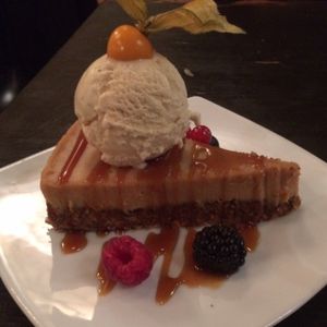 raw carrot cake. fn delicious!  at Manna London Restaurant - Maybe closed in North West London