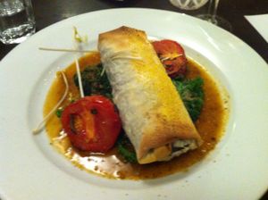 risotto strudel at Manna London Restaurant - Maybe closed in North West London