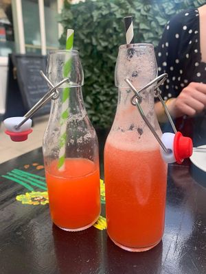Homemade strawberry lemonade  at Manna London Restaurant - Maybe closed in North West London