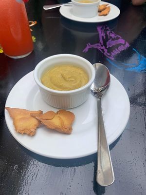 Broccoli soup  at Manna London Restaurant - Maybe closed in North West London