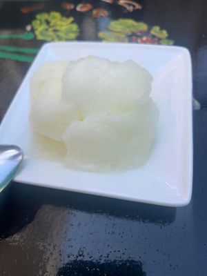 Lemon sorbet   at Manna London Restaurant - Maybe closed in North West London