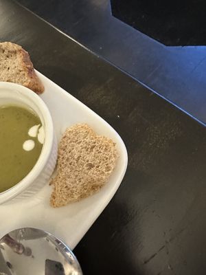 Pea soup   at Manna London Restaurant - Maybe closed in North West London
