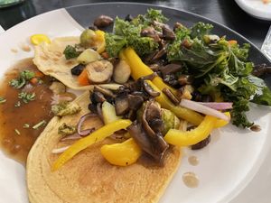 Savory Pancackes  at Manna London Restaurant - Maybe closed in North West London