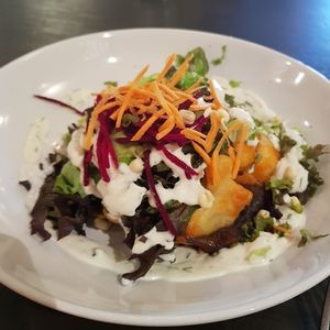 Buffalo cauliflower tostada at Manna London Restaurant - Maybe closed in North West London