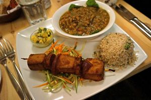 Caribbean platter at Manna London Restaurant - Maybe closed in North West London