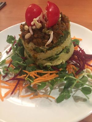 Raw lasagna   at Manna London Restaurant - Maybe closed in North West London