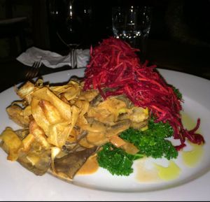 Wild Mushroom Ragu & Chestnut Polenta at Manna London Restaurant - Maybe closed in North West London