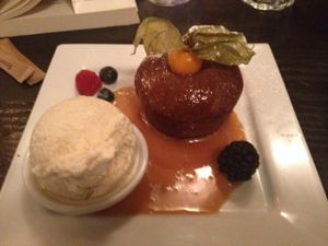 sticky toffee pudding at Manna London Restaurant - Maybe closed in North West London