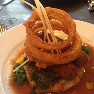 sausages and mash  at Manna London Restaurant - Maybe closed in North West London