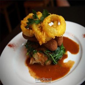 vegan bangers and mash at Manna London Restaurant - Maybe closed in North West London