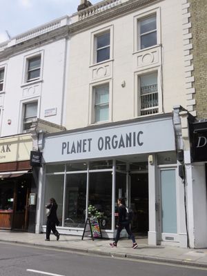 front at Planet Organic in West London