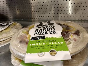 vegan pizza at Planet Organic in West London