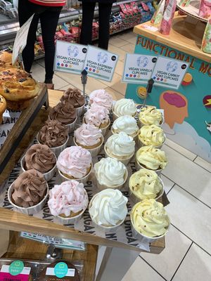 Vegan cupcakes at Planet Organic in West London