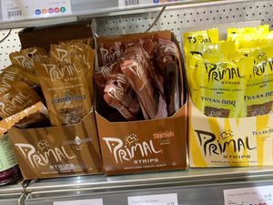 Vegan jerky at Planet Organic in West London