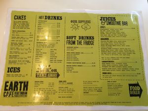 Cakes & Drinks at Earth Cafe in Manchester