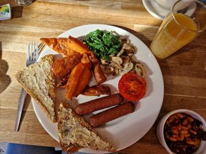 Yummy vegan brunch at Fuel at Fuel in Manchester