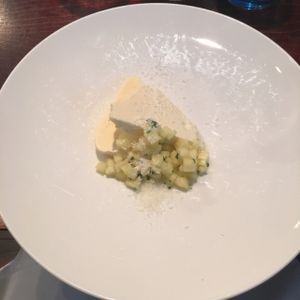 Coconut parfait with Apple (part of 3 course Sunday lunch) at Greens in Manchester