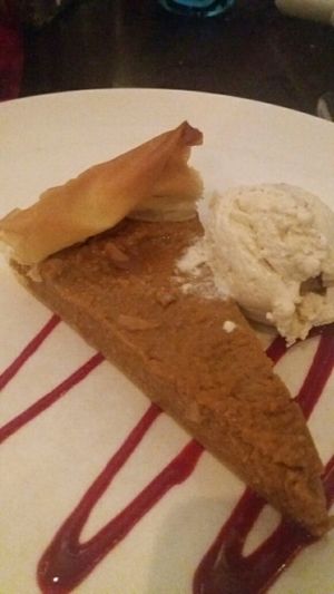 Pumpkin Pie (vegan)  at Greens in Manchester
