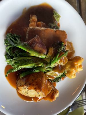 Sunday roast  at Greens in Manchester