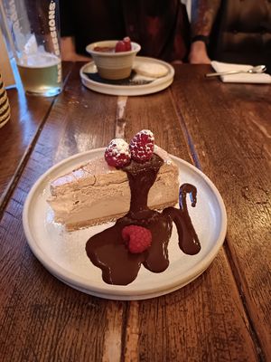 Cheesecake at Greens in Manchester