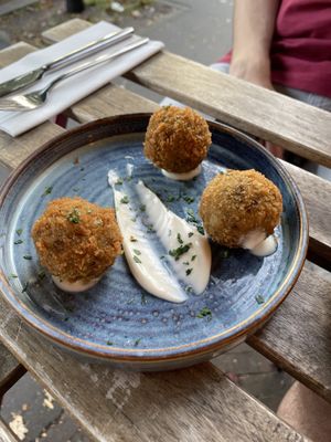 Pesto Arancini  at Greens in Manchester