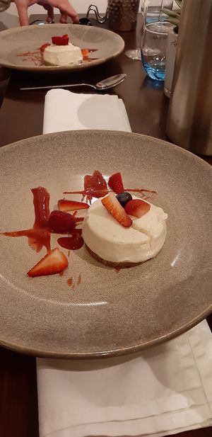 Cheesecake at Greens in Manchester