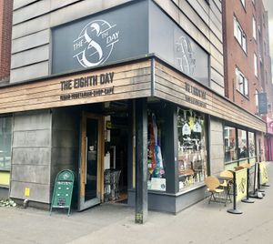 The store  at The 8th Day in Manchester