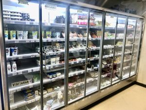 Chilled section  at The 8th Day in Manchester