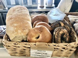 Fresh bread  at The 8th Day in Manchester