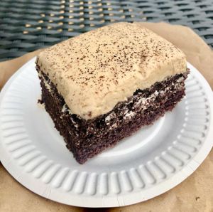 Espresso cake  at The 8th Day in Manchester