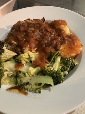 Pie and gravy  at The 8th Day in Manchester