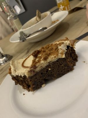 Biscoff sticky toffee cake  at The 8th Day in Manchester