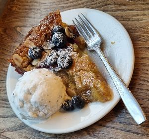 Vegan - Cherry Bakewell and Vanilla Ice cream. at The Zoo in Hull