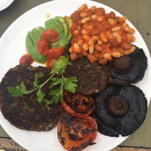 vegan breakfast  at The Zoo in Hull