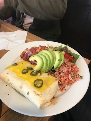 Vegan burrito  at The Zoo in Hull
