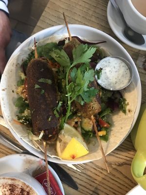 Lentil kebabs  at The Zoo in Hull